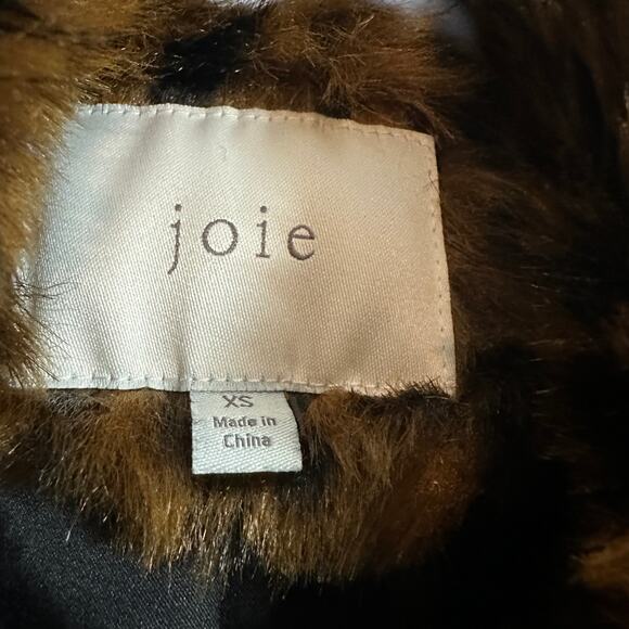 Joie Kisha Leopard Print Faux-Fur Jacket – Size XS - Picture 6 of 11